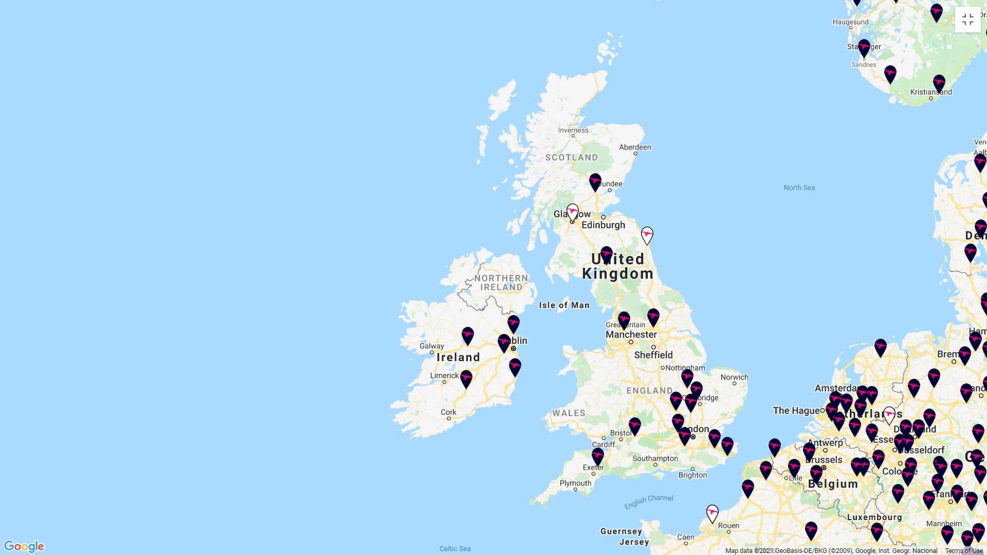 REVEALED: 2021 European Map of Ionity Fast-Charging Stations