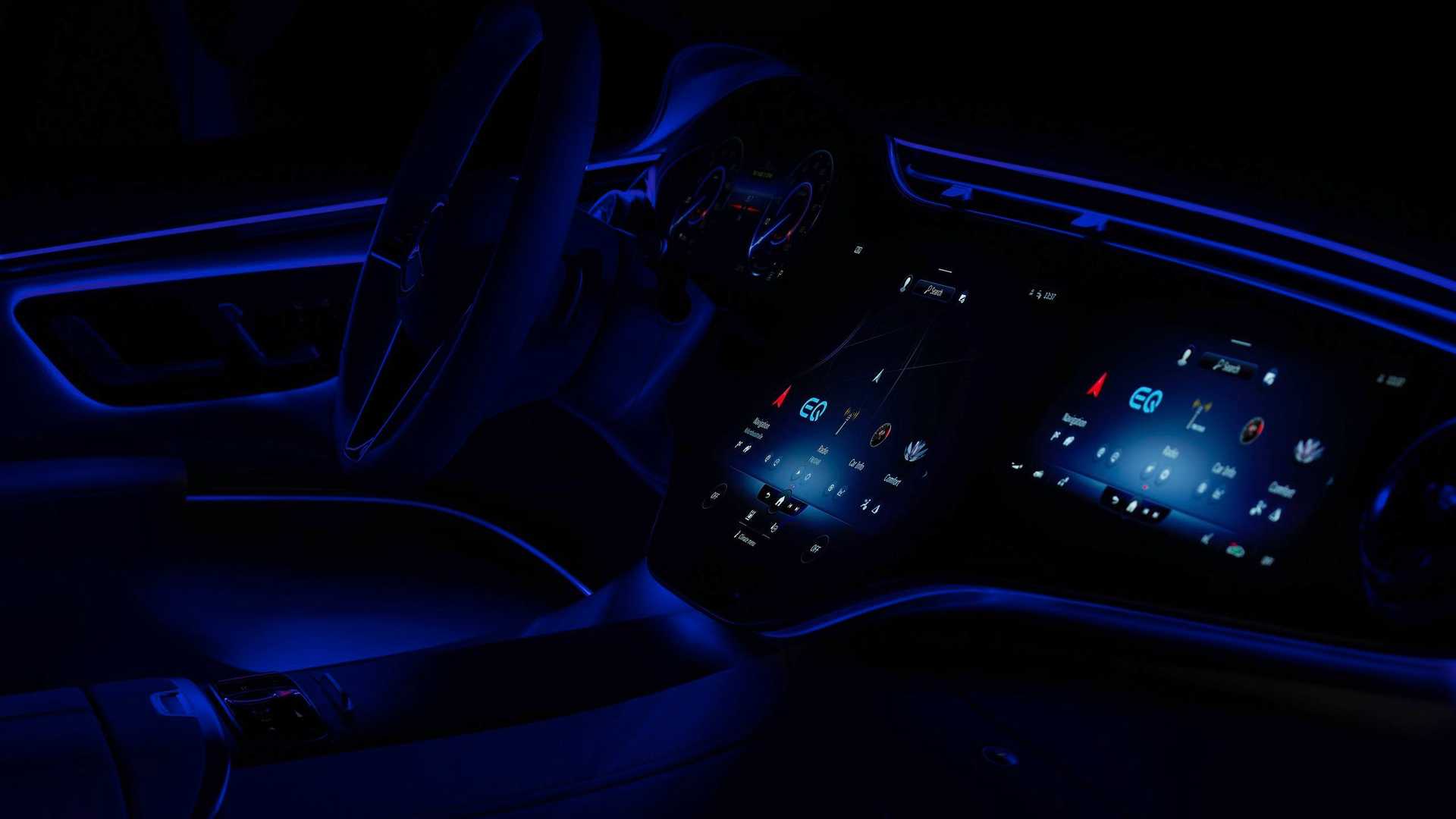 The Luxurious Interior of the Mercedes-Benz All-Electric EQS Revealed ...