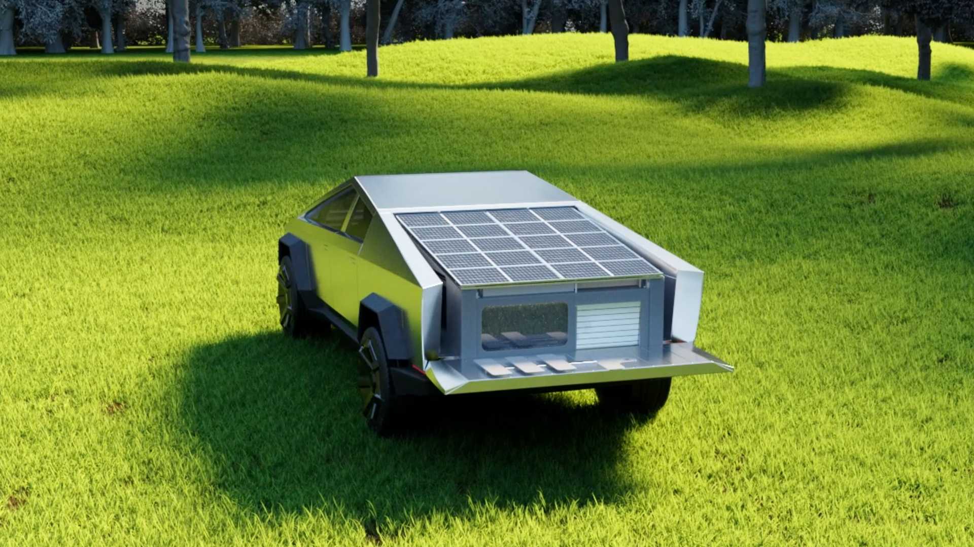 Check Out This Tesla Cybertruck-Specific Collapsable Camper - The Next ...